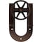 Ekena Millwork Premium Wagon Wheel Horseshoe Roller Hanger w/ Bolts for Barn Door for 2 1/4" Doors, Rustic Brown GB60015R2WRB - alternate 3